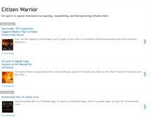 Tablet Screenshot of citizenwarrior.com